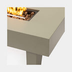 Alora 42-Inch 50K BTU Iron Liquid Propane Fire Pit Table with Glass Stones