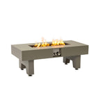 Alora 42-Inch 50K BTU Iron Liquid Propane Fire Pit Table with Glass Stones