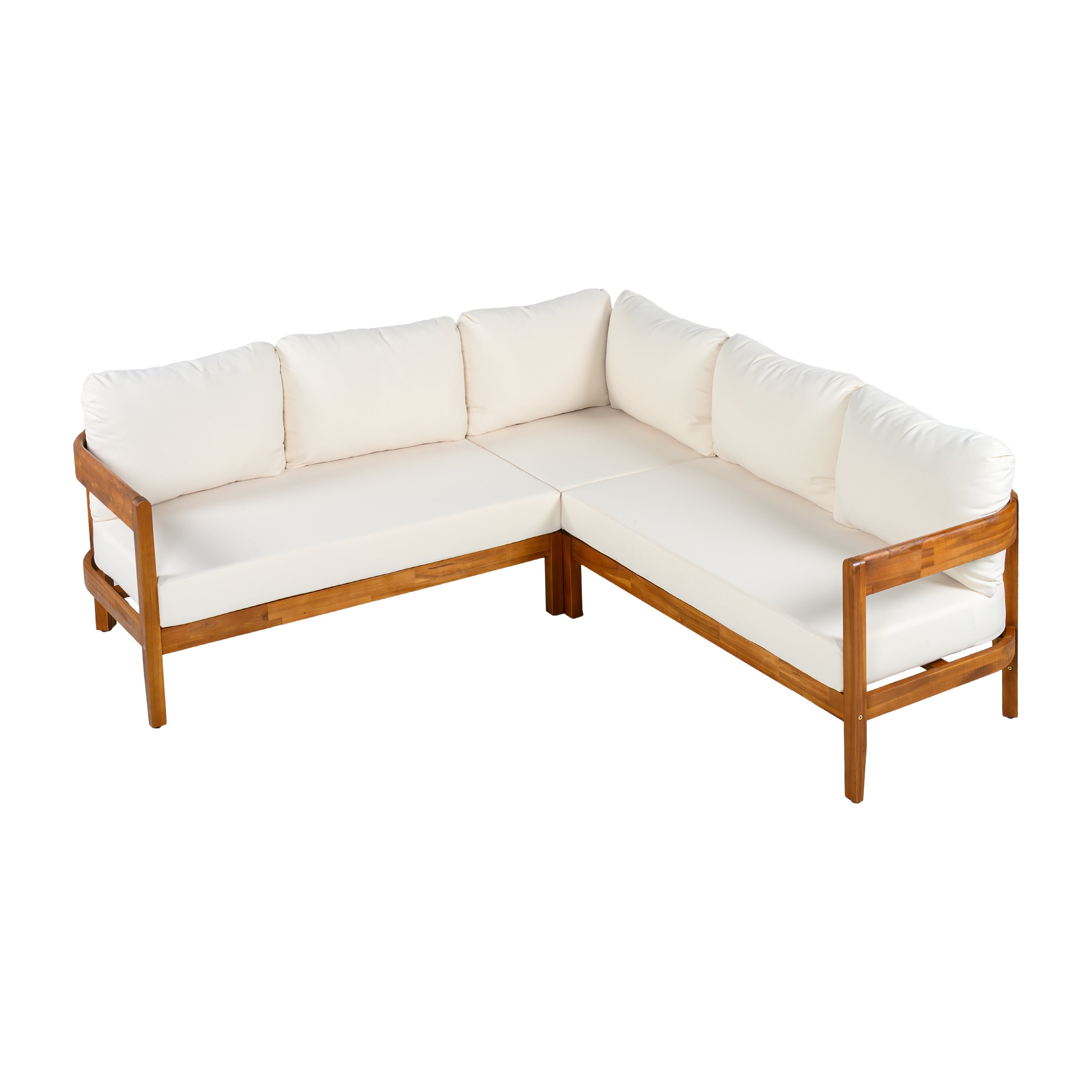 Acacia Solid Wood Patio Furniture Set