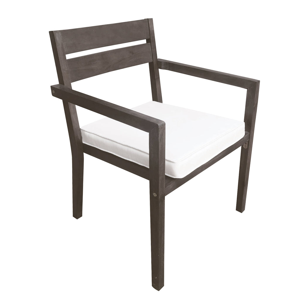 7- Piece Acacia Wood Outdoor Dining Set with Cushions