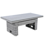 Outdoor Furniture Set Patio Rattan with Recliners and Tables