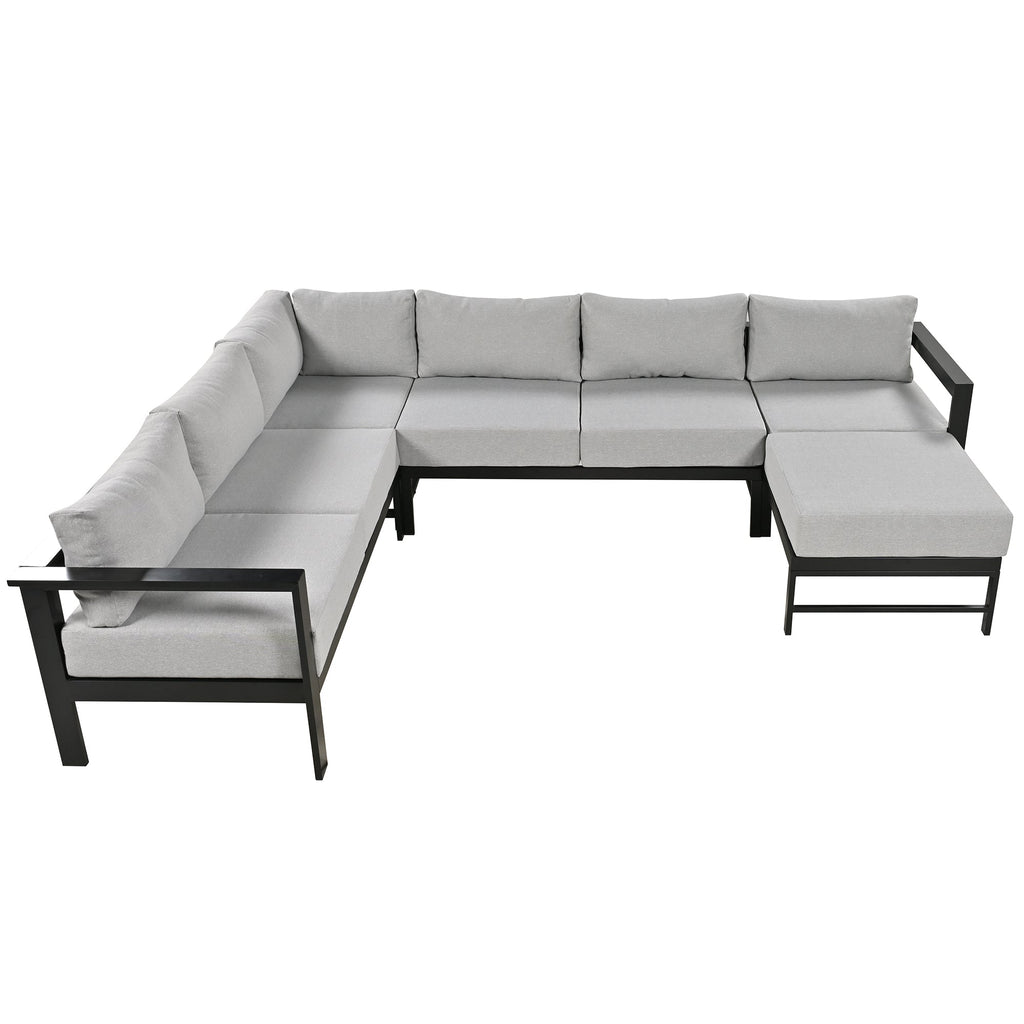 U-Shaped Outdoor Sectional Sofa Set