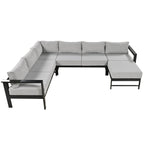 U-Shaped Outdoor Sectional Sofa Set