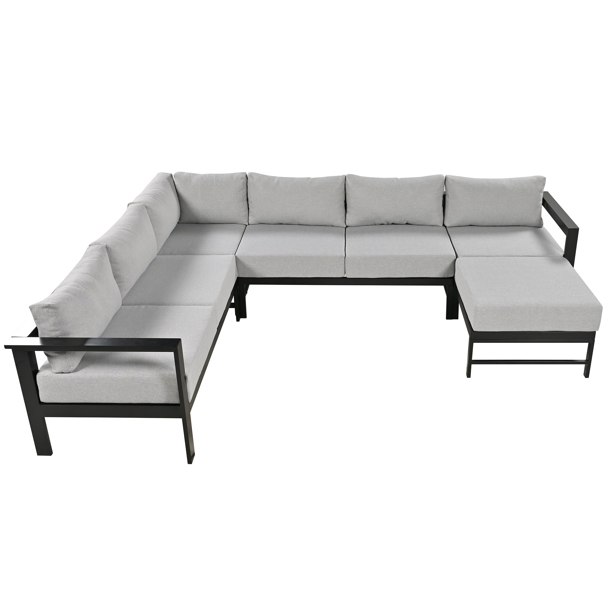 U-Shaped Outdoor Sectional Sofa Set