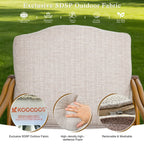 7 Piece Outdoor Dining Set With Swivel Chair