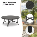 Chamber Patio Aluminum Round 45" Coffee Table