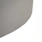 Zachary 31 In. X 24.5 In. Circular Concrete Propane Outdoor Patio Fire Pit in Light Gray