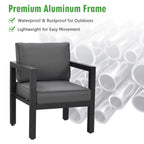 Alora 4-Piece Premium Outdoor Aluminum Furniture Set For Backyard & Poolside