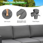 Alora 4-Piece Premium Outdoor Aluminum Furniture Set For Backyard & Poolside