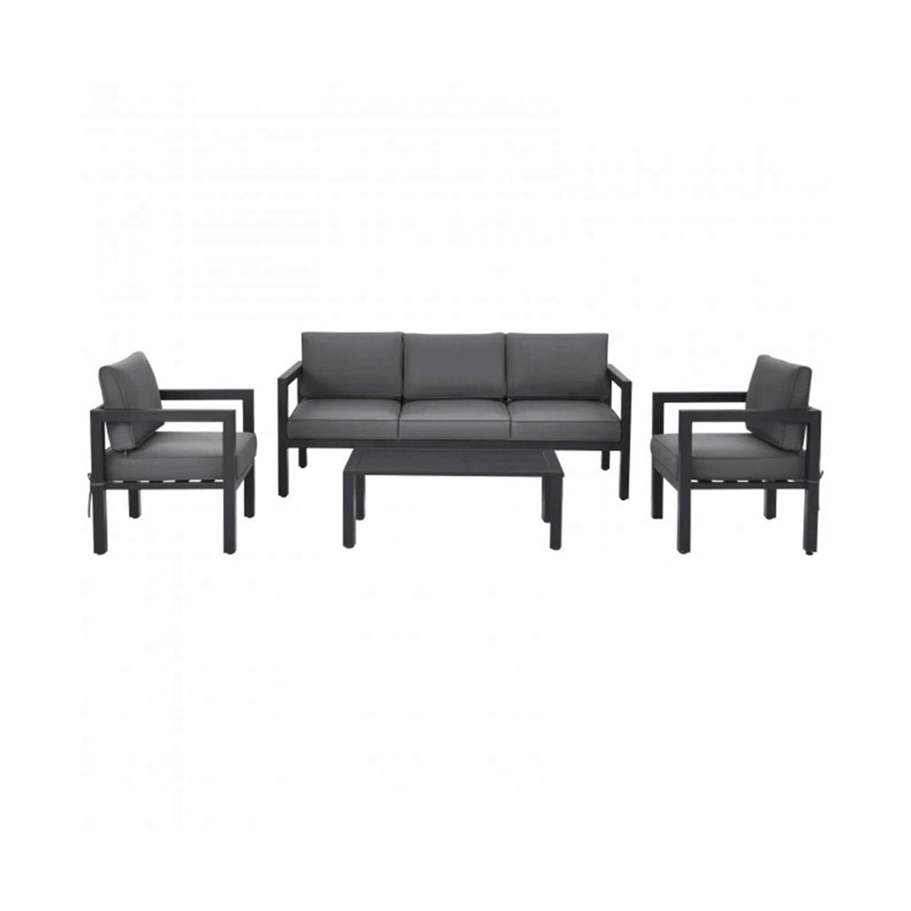 Alora 4-Piece Premium Outdoor Aluminum Furniture Set For Backyard & Poolside