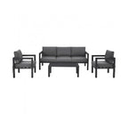 Alora 4-Piece Premium Outdoor Aluminum Furniture Set For Backyard & Poolside