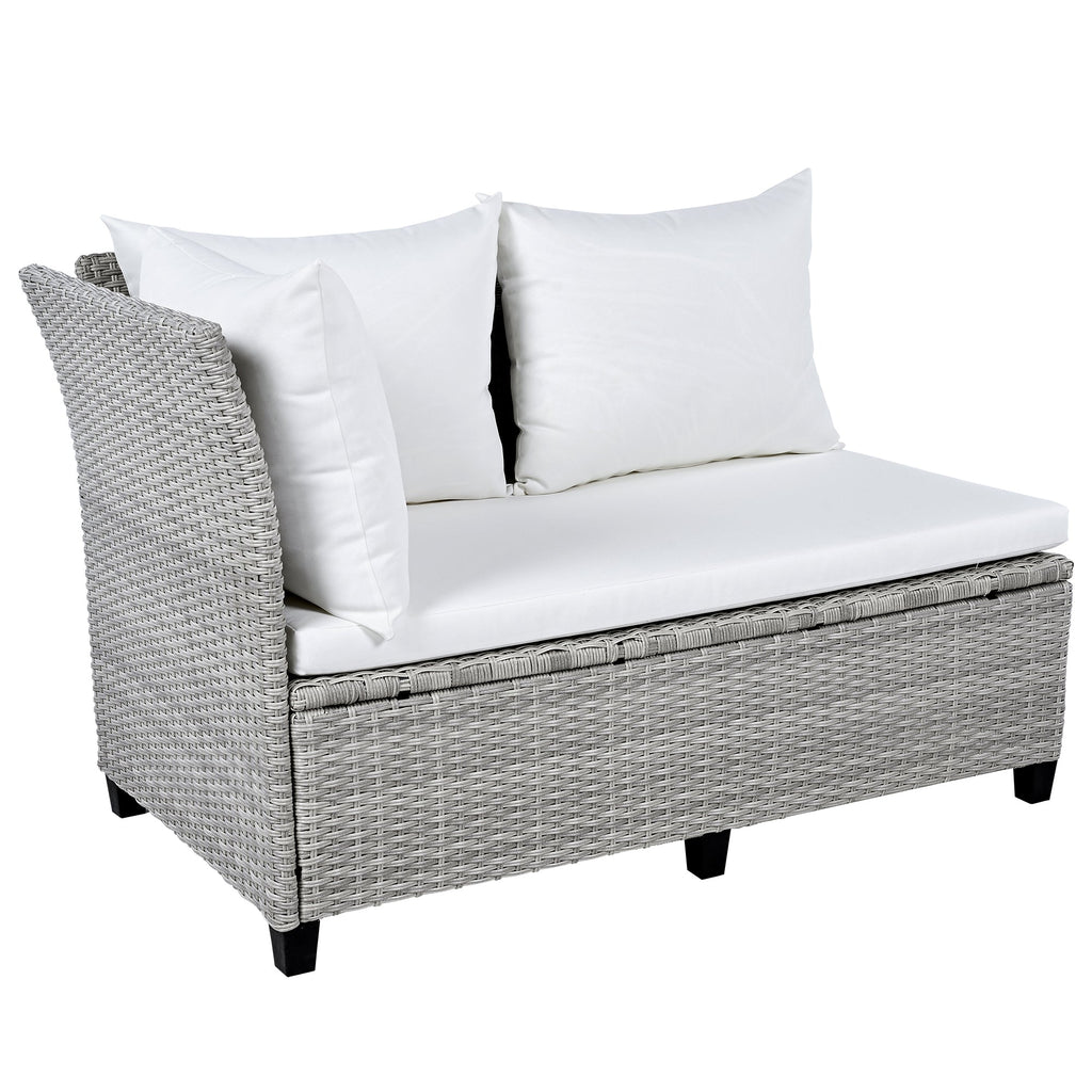5-Piece Outdoor Patio Rattan Sofa Set