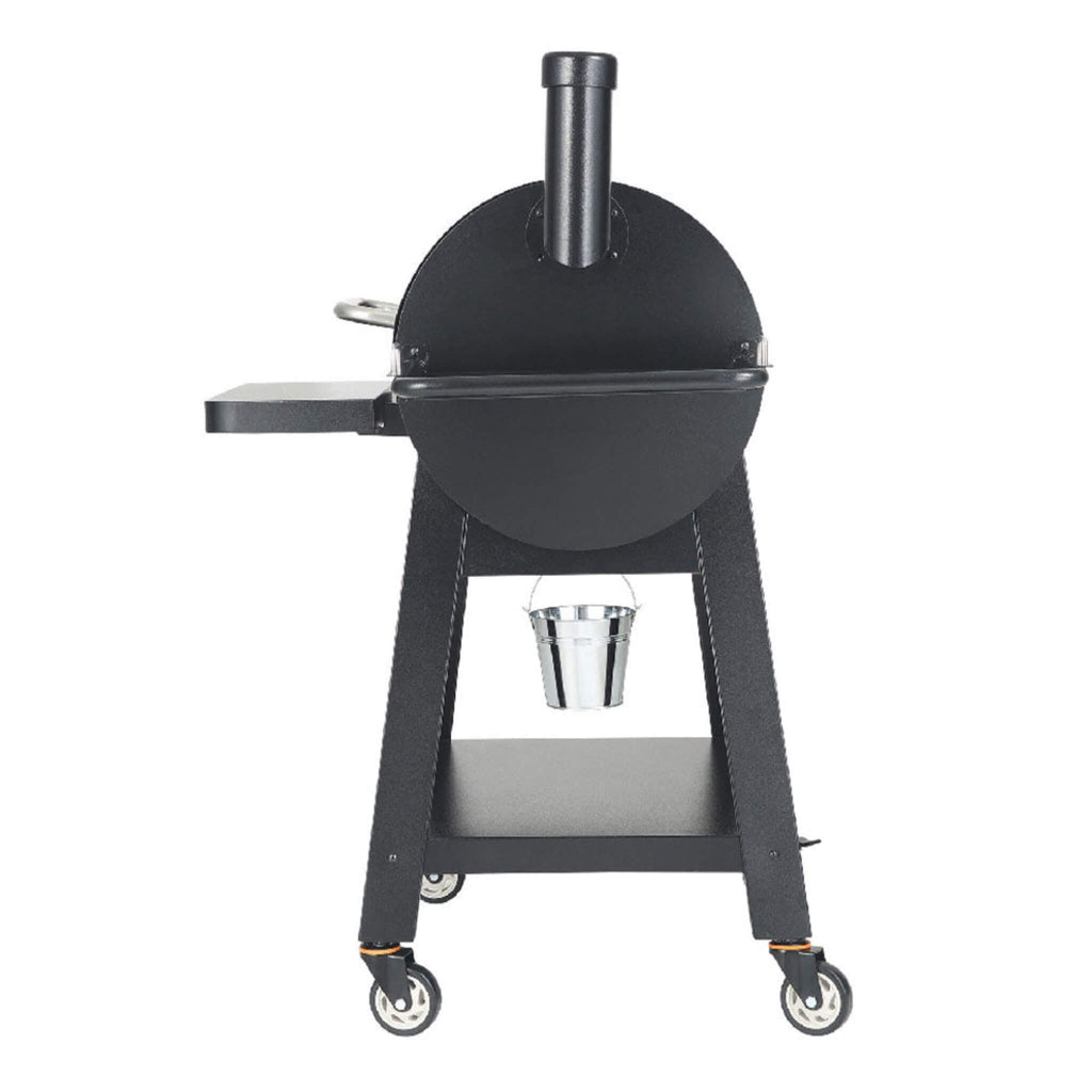 53-Inch Heavy-Duty Portable Wood Pellet BBQ Grill with Cart