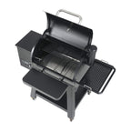 53-Inch Heavy-Duty Portable Wood Pellet BBQ Grill with Cart