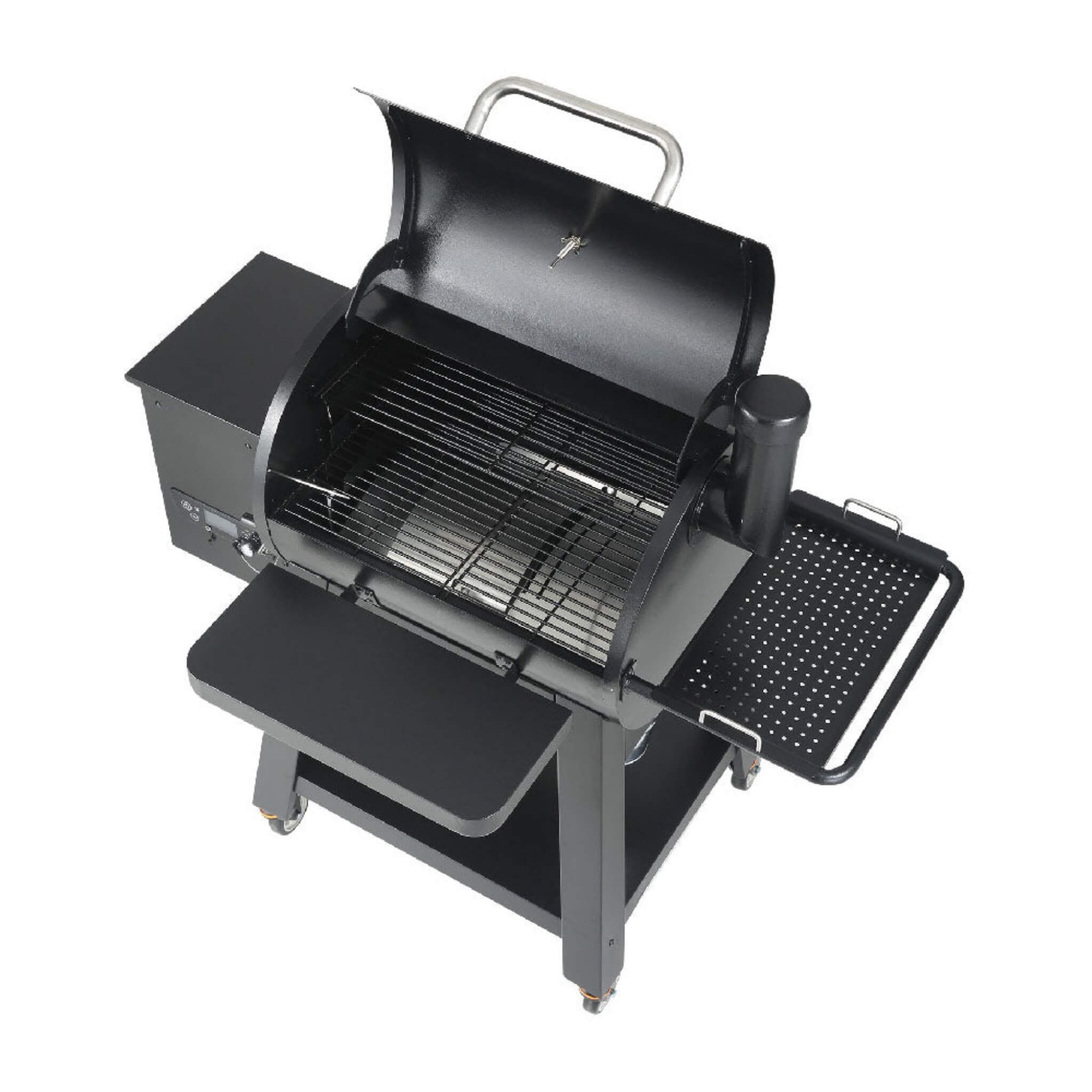 53-Inch Heavy-Duty Portable Wood Pellet BBQ Grill with Cart
