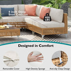 7-Piece Wicker Patio Furniture Set
