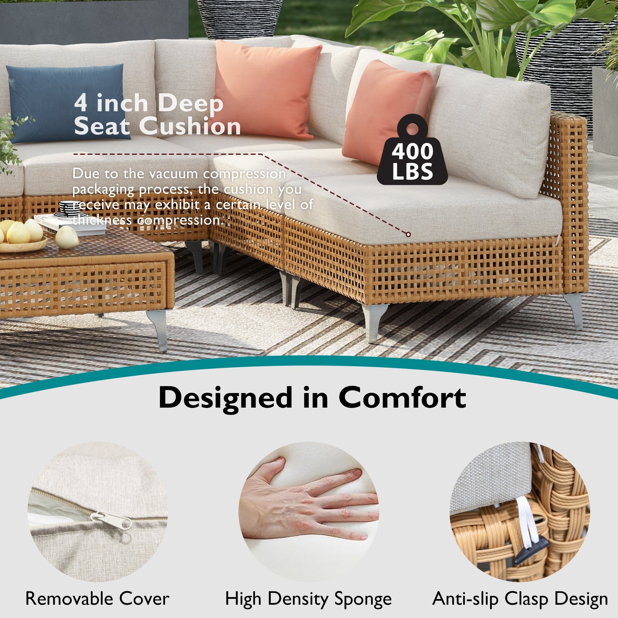7-Piece Wicker Patio Furniture Set
