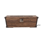 Alora 56-Inch Outdoor 50K BTU Wood Pattern Rectangle Gas Burning Fire Pit