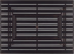 Rectangular 48 In. X 36 In. Aluminum Propane Fire Pit Table, Glass Beads, Two Covers, Lid, 57,000 Btus in Copper Finish Black
