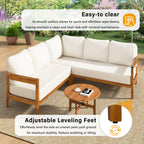 Acacia Solid Wood Patio Furniture Set