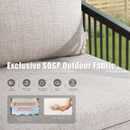 4 PCS Aluminum Patio Seating Set for 5-Person
