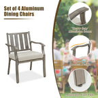 Round 60" Dining Set With Removable Lazy Susan And Sunbrella® Cushions