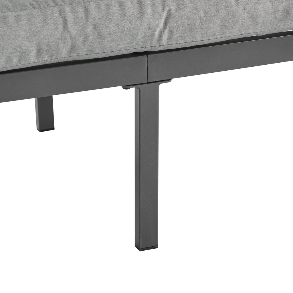 4-Piece Outdoor Metal Patio Furniture Set with Cushions