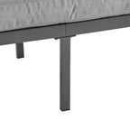 4-Piece Outdoor Metal Patio Furniture Set with Cushions