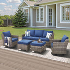 Outdoor Patio Furniture Set 5-Piece All Weather Wicker