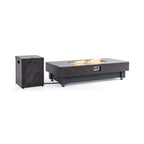 Alora Premium 60-Inch Rectangular Outdoor Modern Propane Fire Pit Table with Rain Cover