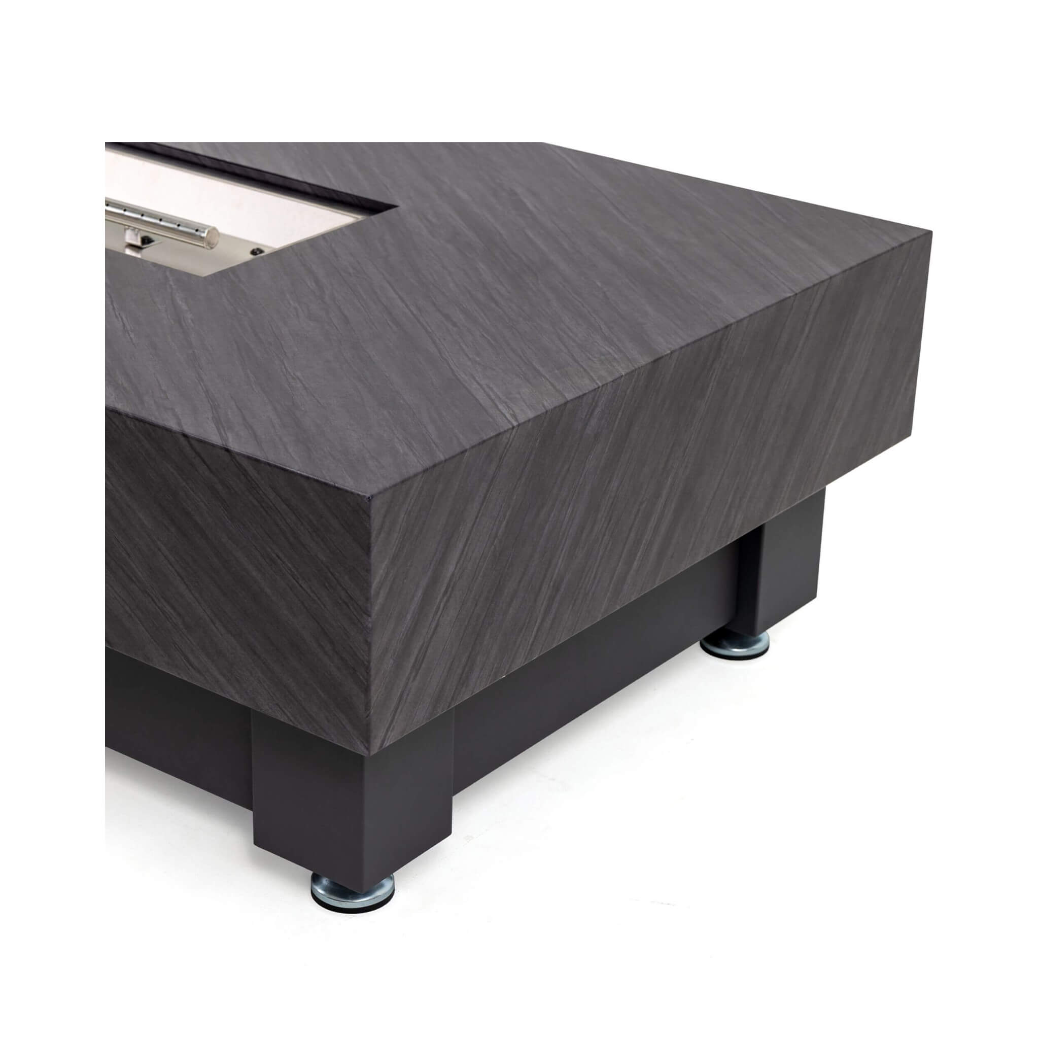 Alora Premium 60-Inch Rectangular Outdoor Modern Propane Fire Pit Table with Rain Cover