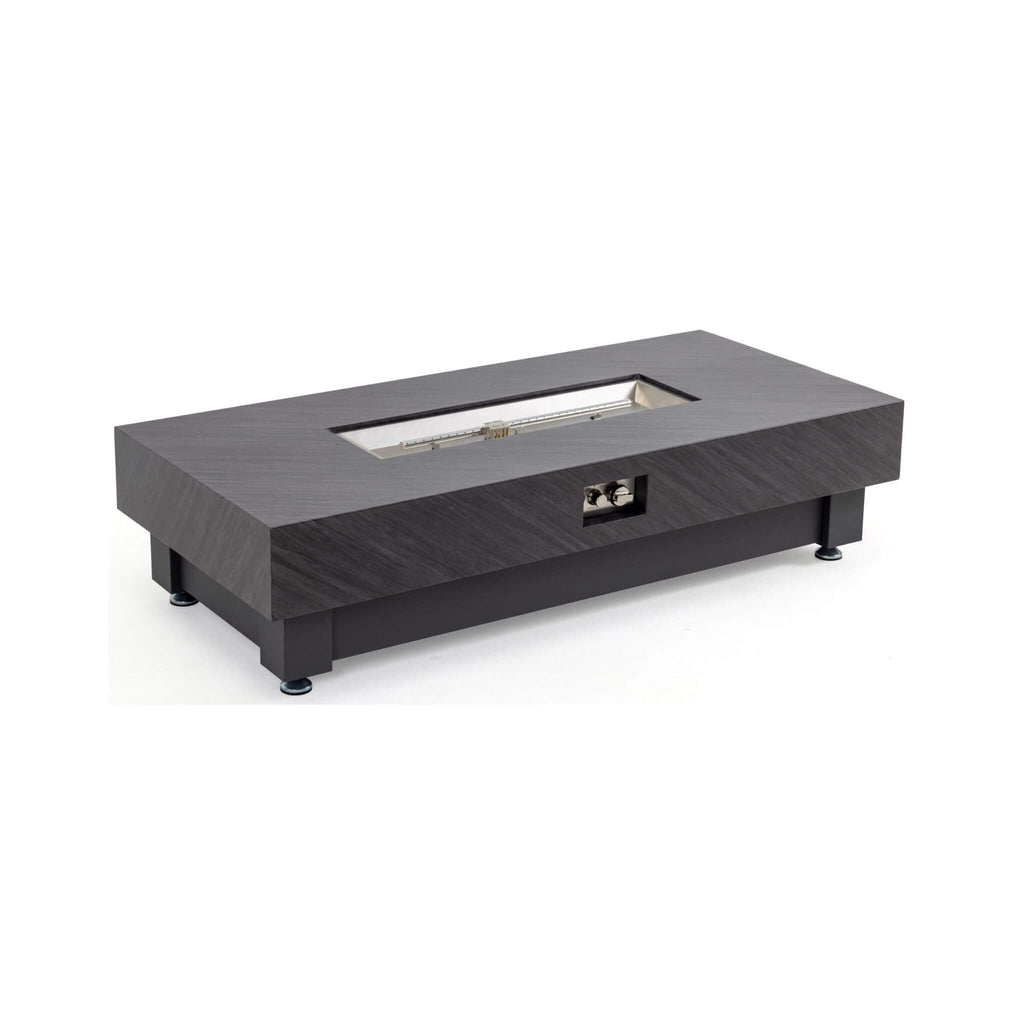 Alora Premium 60-Inch Rectangular Outdoor Modern Propane Fire Pit Table with Rain Cover