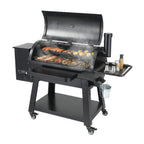 62-Inch Heavy-Duty Portable Wood Pellet BBQ Grill With Cart