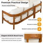 Acacia Solid Wood Patio Furniture Set