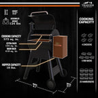 Traeger Grills Pro 575 Wood Pellet Grill & Smoker with Wifi, App-Enabled, Black