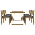 Outdoor Acacia Wood Dining Table and Chair Set