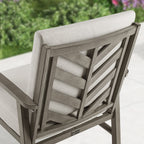 2-Piece Patio Aluminum Dining Chairs With Sunbrella® Cushions