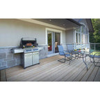 Prestige 500 4-Burner Propane Gas Grill in Stainless Steel with Infrared Side and Rear Burners and Rotisserie Kit