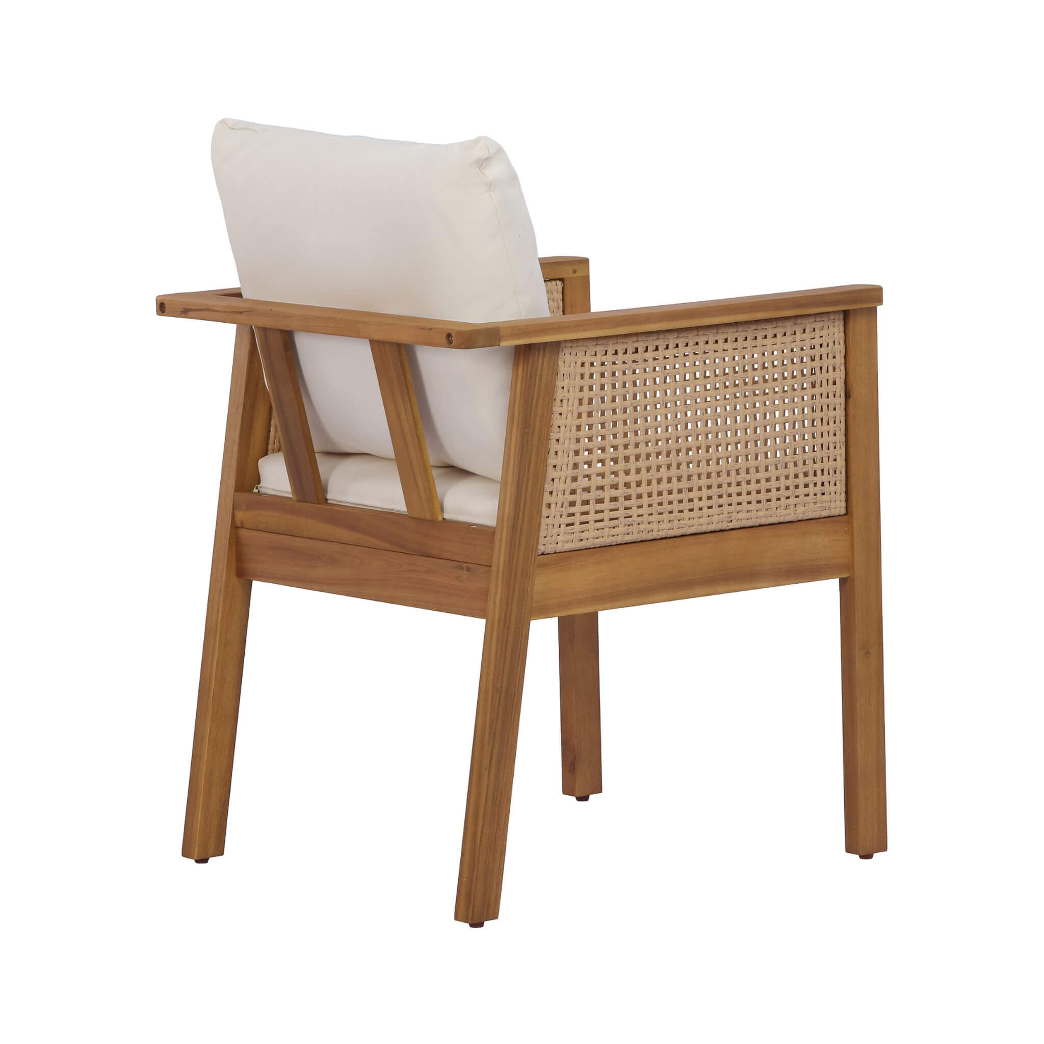 Alora 7-Piece Acacia Wood Outdoor Dining Set With Cushions And Table