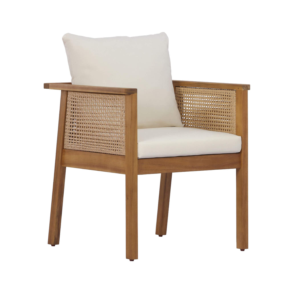 Alora 7-Piece Acacia Wood Outdoor Dining Set With Cushions And Table