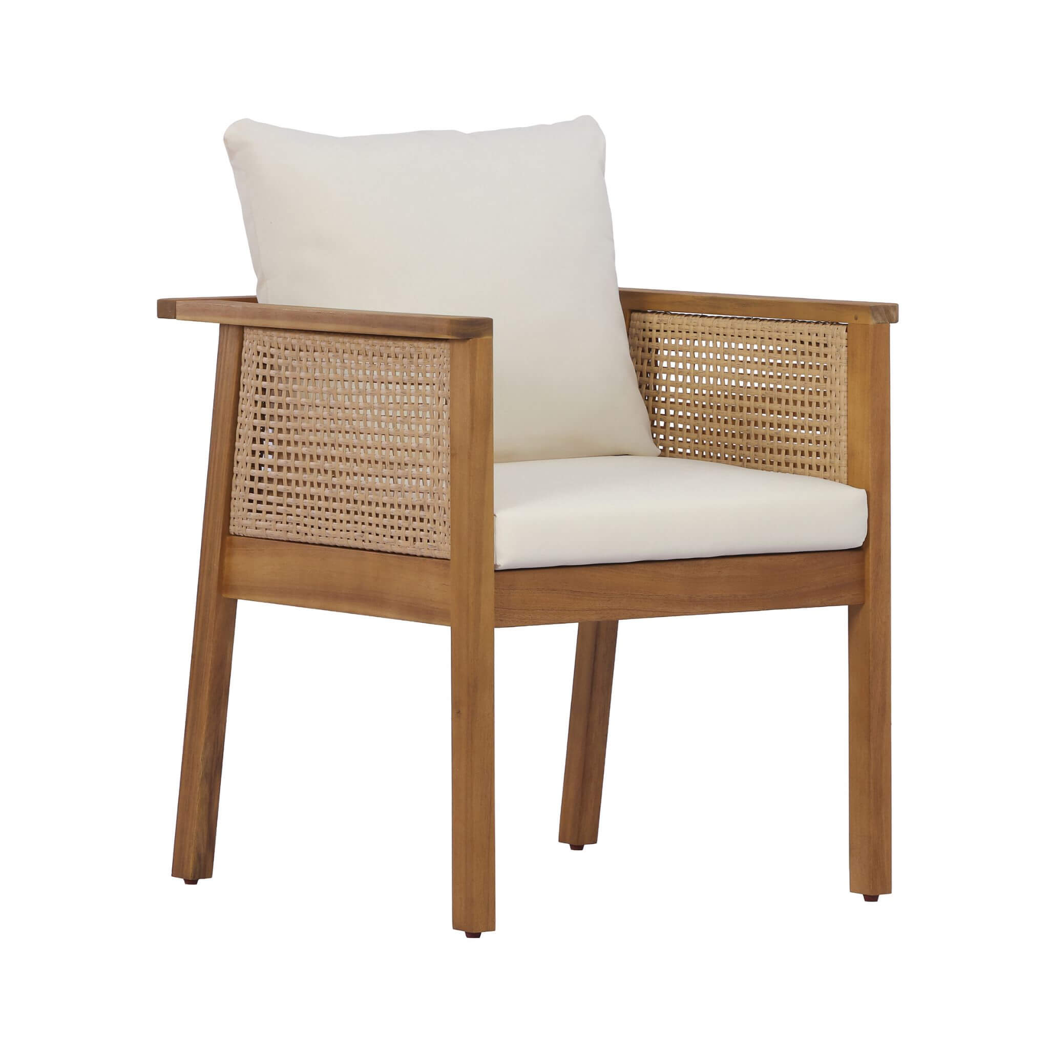 Alora 7-Piece Acacia Wood Outdoor Dining Set With Cushions And Table