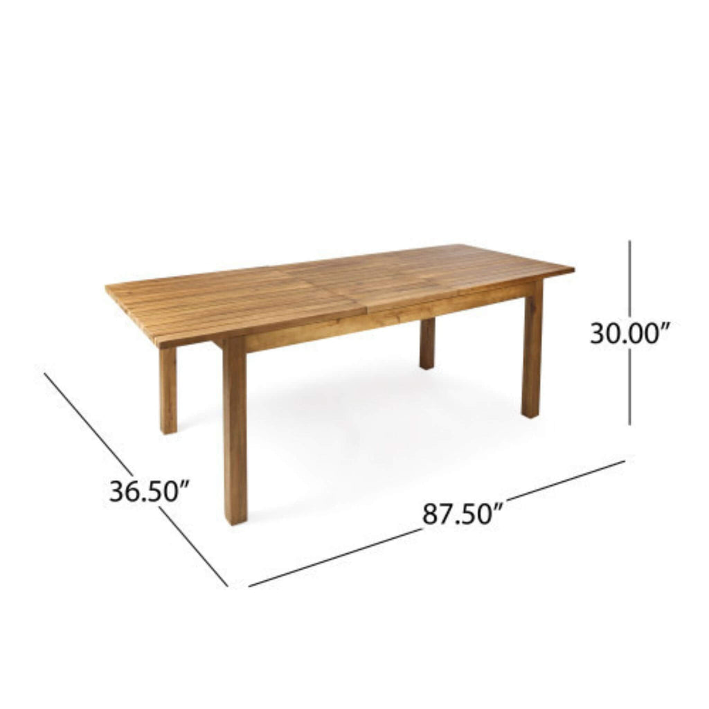 Alora 7-Piece Acacia Wood Outdoor Dining Set With Cushions And Table