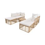 Alora 7-Piece Outdoor All-Weather Rattan Patio Sofa Set With Cushions (SAK47230)