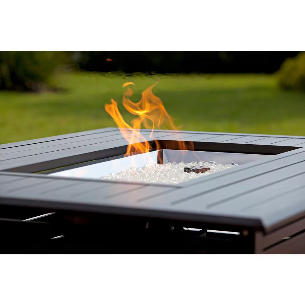 Longmont 49 In. X 35 In. Rectangular Extruded Aluminum LPG Fire Pit