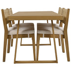 Multi-Person Outdoor Acacia Wood Dining Table and Chair Set