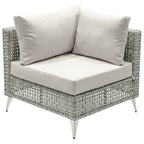 K&K Patio 8-Piece Patio Furniture Set with 43" Fire Pit Table