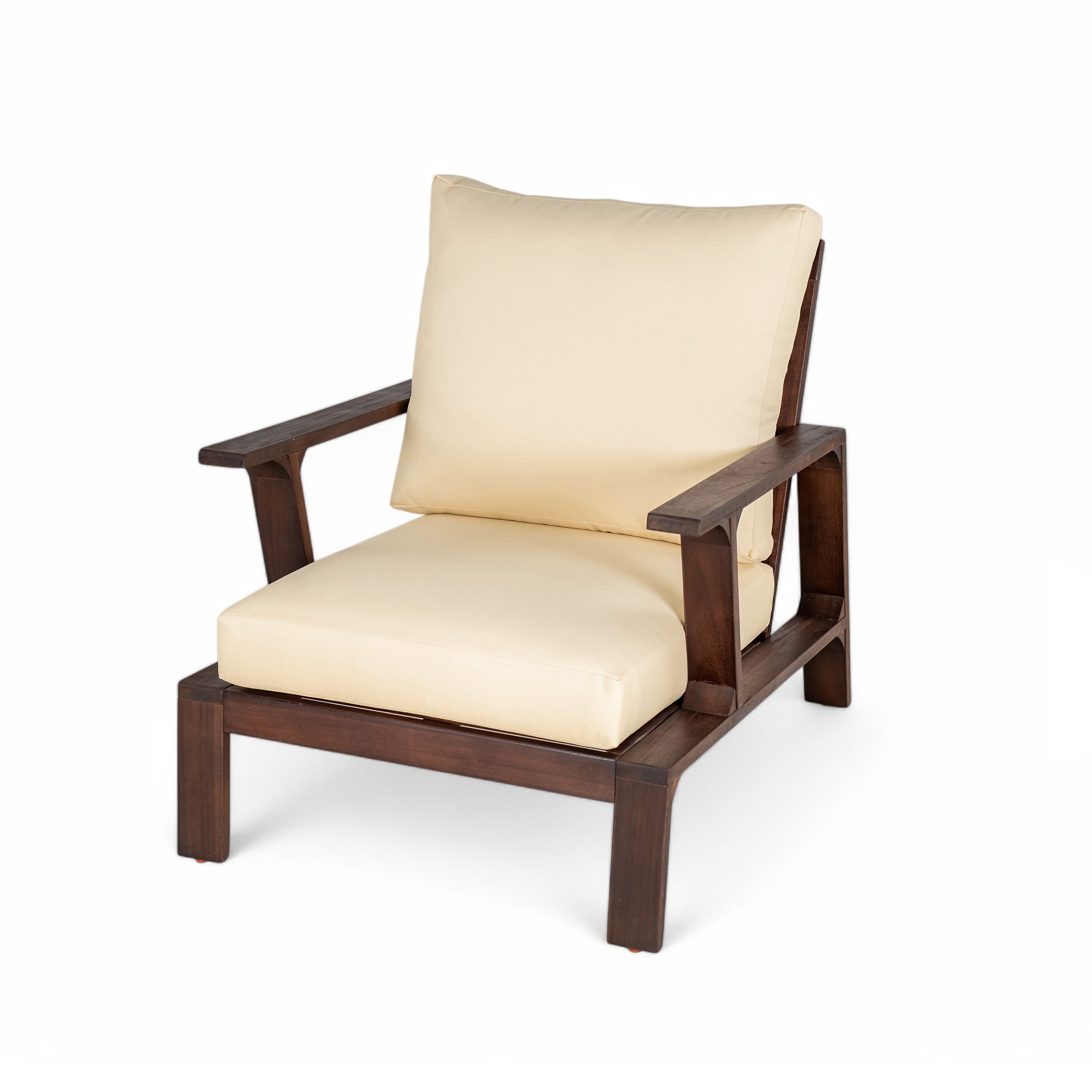 4- Piece Outdoor Sofa Set with Cushions and Coffee Table