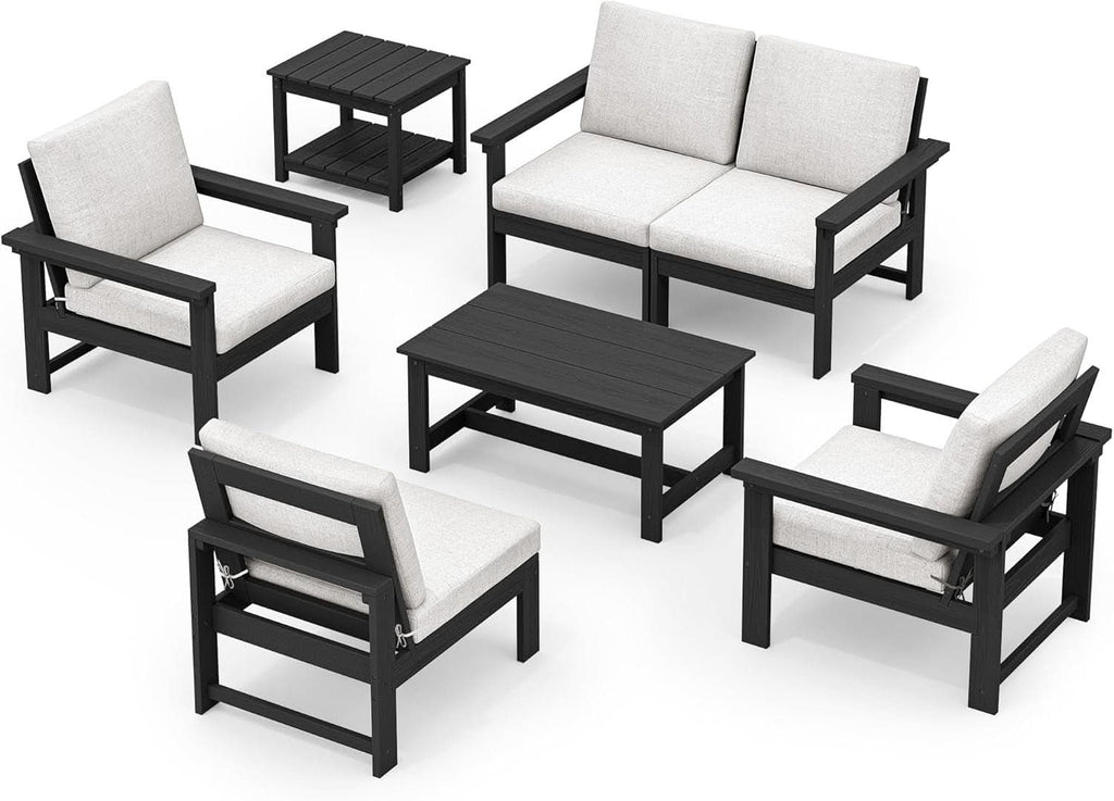 Outdoor Patio Furniture Set 7 Piece All Weather