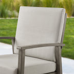 2-Piece Patio Aluminum Dining Chairs With Sunbrella® Cushions
