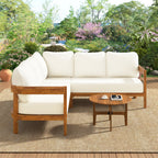 Acacia Solid Wood Patio Furniture Set